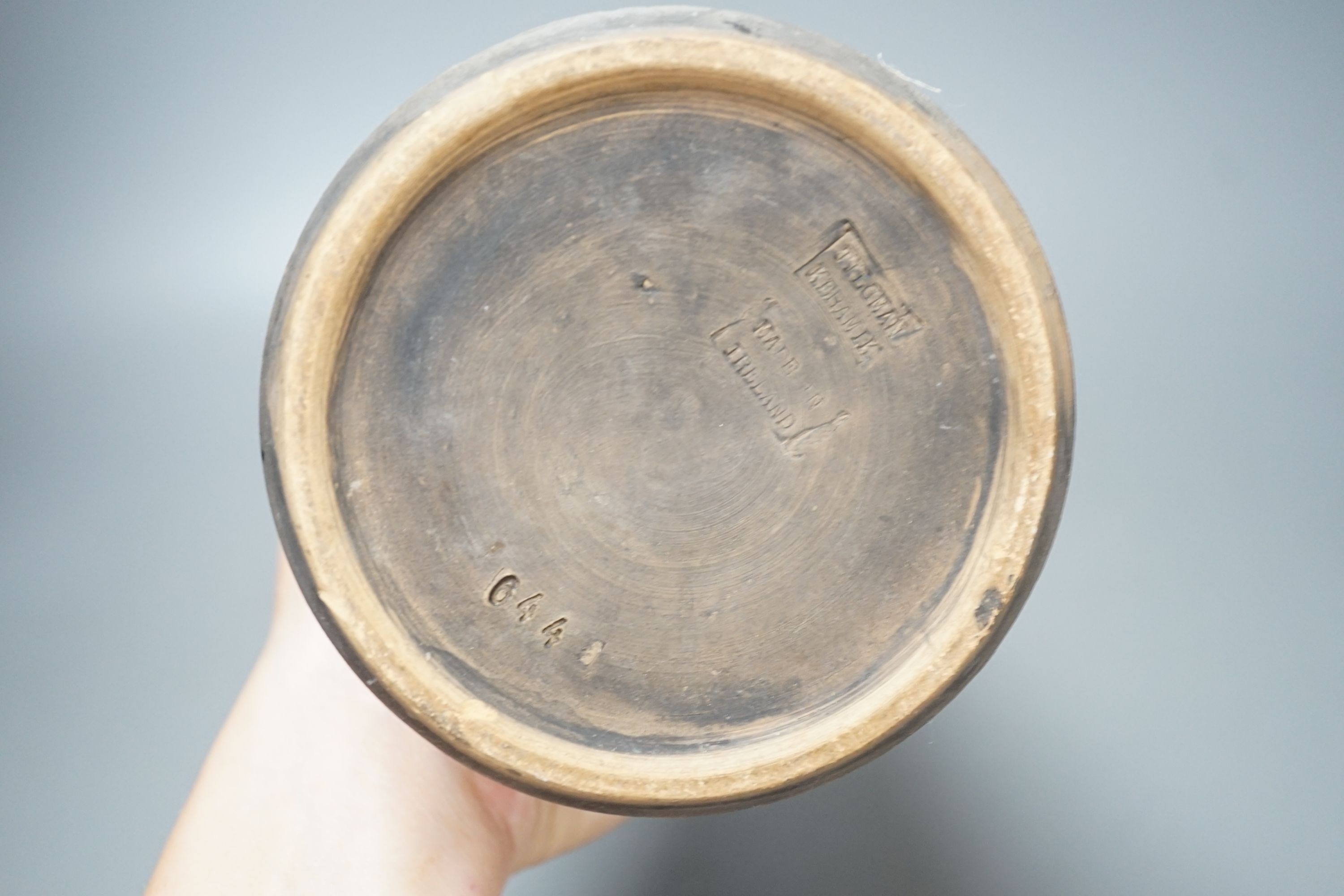 A Tilgman Keramik Irish pottery vase - 28.5cm tall